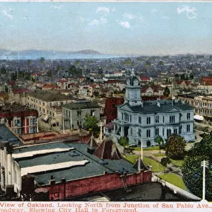 Oakland on east side of San Francisco Bay, California, USA