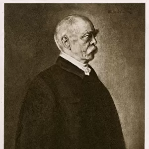 Portrait of Otto von Bismarck painted by Franz von Lenbach