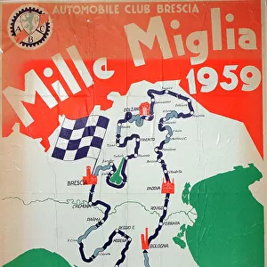 Poster, Thousand Mile Race, Italy