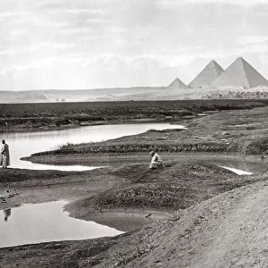 Pyraimids, Giza, Egypt, c. 1880 s