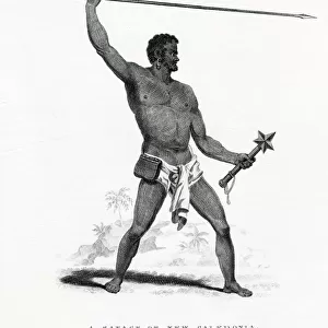 A SAVAGE OF NEW CALEDONIA Date: 1817
