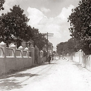 Street scene, Barbados, West Indies, circa 1900