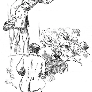 West End riots, 1886 - speaker address an audience