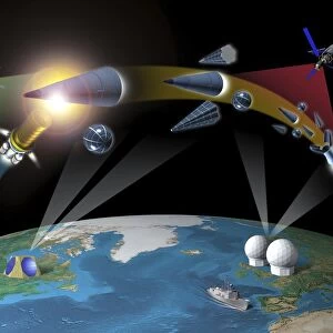 Orbital space weapons, artwork