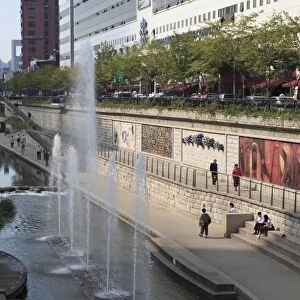 Cheonggyecheon Stream, Seoul, South Korea, Asia