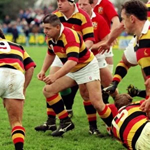 Warren Gatland plays for Waikato against the British Lions in 1993
