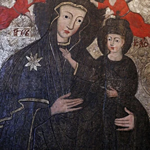 Crowning of the Virgin (18 century), Volyn icon, museum, Lutsk, Volyn oblast, Ukraine