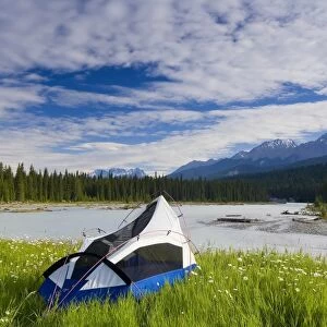 Tent, Kootenay National Park, British Columbia, Canada