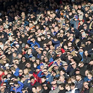 Rangers Fans Enjoy Sunny Day at Firhill Stadium During Partick Thistle Match
