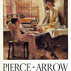 AD: PIERCE-ARROW, 1925. American advertisement for Pierce-Arrow automobiles, 1925
