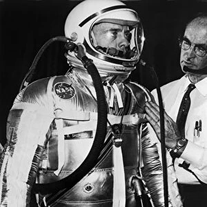 ALAN SHEPARD (1923-1998). American astronaut and commander of the Apollo 14 mission