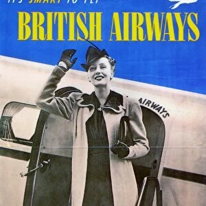 BRITISH AIRWAYS, 1938. A British Airways poster from 1938
