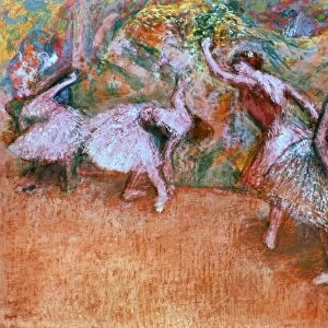 DEGAS: BALLET SCENE. Pastel on cardboard by Edgar Degas, c1906-08