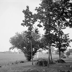 GETTYSBURG, c1903. Monuments on the Wheatfield at the Gettysburg National Military