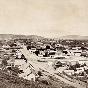 LOS ANGELES, 1877. View of Los Angeles, California. Photograph by Carleton Watkins
