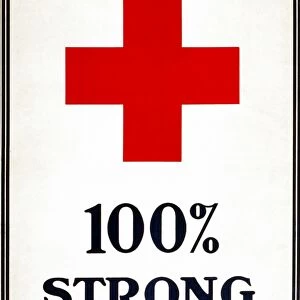 RED CROSS POSTER, 1920. Lithograph poster for the American Red Cross, 1920