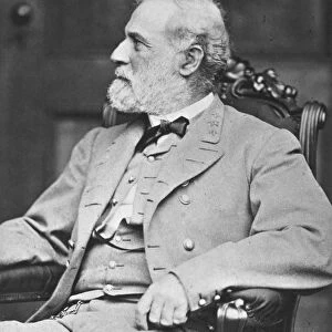 ROBERT E. LEE (1807-1870). Robert Edward Lee. American Confederate general. Photographed by Mathew B. Brady in 1865