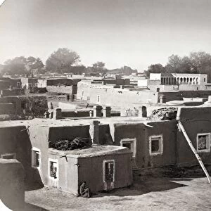 SAMARKAND: CITADEL, c1870. Buildings under construction on the citadel of Samarkand, Uzbekistan