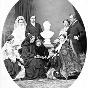 VICTORIA (1819-1901) & FAMILY. Queen of Great Britain, 1837-1901. Victoria, in black mourning