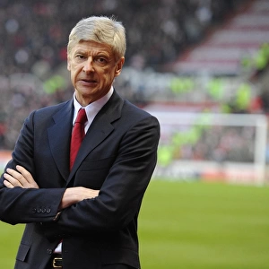 Arsenal manager Arsene Wenger. Stoke City 1: 3 Arsenal, Barclays Premier League