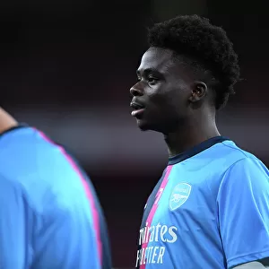 Arsenal's Bukayo Saka Gears Up: Arsenal vs West Ham United (2022-23)