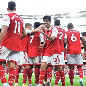 Arsenal's Tomiyasu and Saka: Unstoppable Duo Strikes Twice Against Liverpool in the 2022-23 Premier League