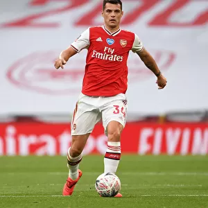 Granit Xhaka in Action: Arsenal vs Manchester City - FA Cup Semi-Final 2019-20