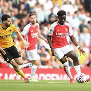 Saka in Action: Arsenal vs. Wolverhampton Wanderers, 2022-23 Premier League