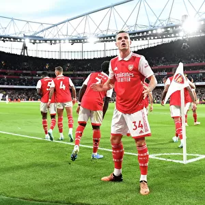 Xhaka's Thrilling Third: Arsenal's Triumph Over Liverpool (2022-23) - Arsenal Midfielder's Decisive Goal Secures Memorable Victory