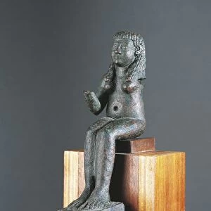 Bronze statuette of goddess Astarte, from Camos, Spain