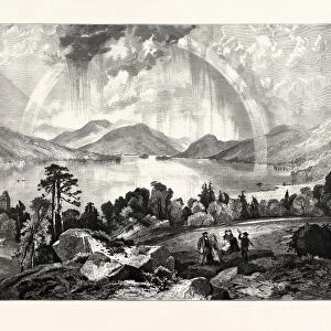 LAKE GEORGE. THOMAS MORAN, England was an American painter and printmaker of the
