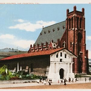 Mission Dolores, San Franciso, Cal. Postcard. ca. 1900-1910, Mission Dolores, San Franciso, Cal. Postcard