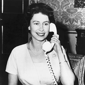 Queen Elizabeth On The Phone