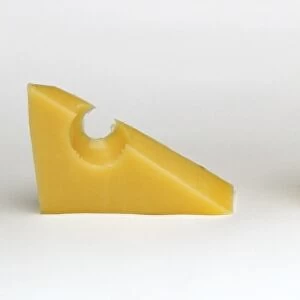 Triangular-shaped pieces of cheese
