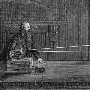 William Thomsons (Lord Kelvin 1824-1907) mirror galvanometer, instrument for