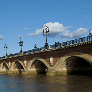 The Pont De Pierre, Bordeaux, Gironde, Aquitaine, France