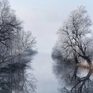 A winter morning at river Loisach