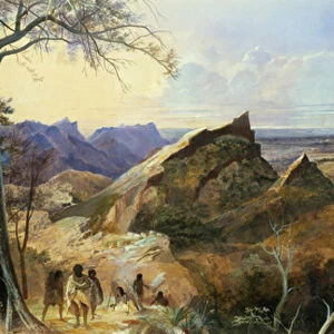 Aborigines in an Australian Landscape