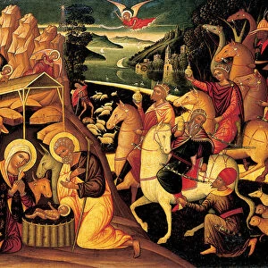 The Adoration of the Magi, 1500-25 (oil on gold ground panel)