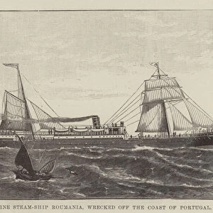 The Anchor Line Steam-Ship Roumania, wrecked off the Coast of Portugal, 27 October (engraving)