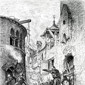 Antisemitism and Persecution of Jews by Crusaders, 1881 (lithograph)