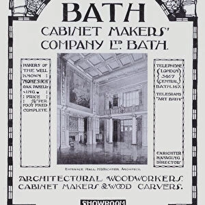 The Bath Cabinet Makers Company (b / w photo)