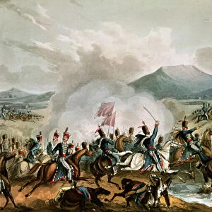 Battle of Morales, 2nd June, 1813: engraved by Thomas Sutherland (b. c. 1785) (engraving)