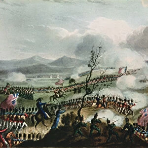 Battle of Nivelle, 10th November, 1813, engraved by Thomas Sutherland, 1813 (engraving)