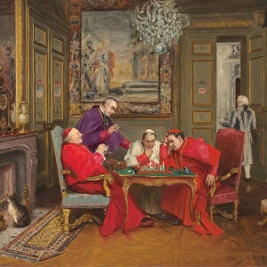 A Cardinals Move (oil on panel)