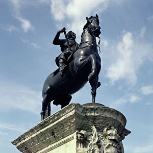Charles I of England in Trafalgar square, London (sculpture)