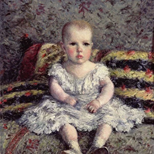 Child on a sofa, 1885