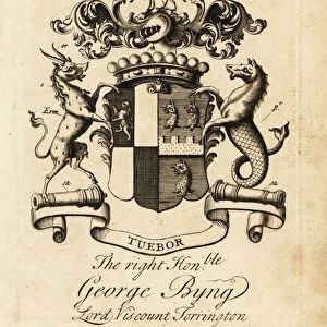Coat of arms of the Right Honourable George Byng, Lord 1st Viscount Torrington