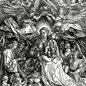 The Coronation of the Virgin and Child, 1518 (woodcut)