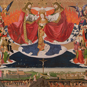 The Coronation of the Virgin, completed 1454 (oil on panel)